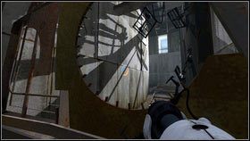 Dostaniesz się w ten sposób na górę - Rozdział 1 - Komunikat (4) | Opis przejścia Portal 2 - Portal 2 - poradnik do gry