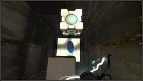 Teraz twoim zadaniem jest przeniesienie skrzyni na podest obok drzwi [1] - Rozdział 1 - Komunikat (3) | Opis przejścia Portal 2 - Portal 2 - poradnik do gry