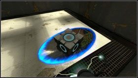 Stwórz pod nią portal, a pojawi się po drugiej stronie pomieszczenia [1] - Rozdział 1 - Komunikat (3) | Opis przejścia Portal 2 - Portal 2 - poradnik do gry