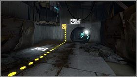 Musisz go postawić na wspomnianym wcześniej czerwonym podeście [1] - Rozdział 1 - Komunikat (1) | Opis przejścia Portal 2 - Portal 2 - poradnik do gry