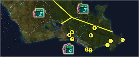 1 - Hawaje - obszar 4 | Wraki w Test Drive Unlimited 2 - Test Drive Unlimited 2 - poradnik do gry