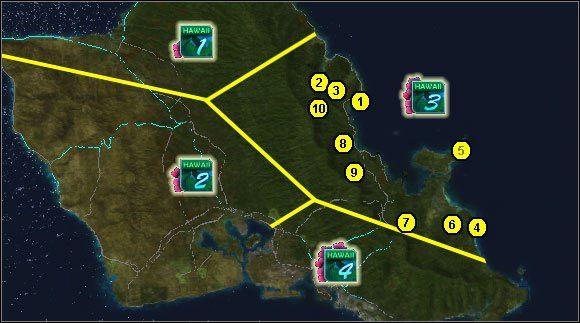 1 - Hawaje - obszar 3 | Wraki w Test Drive Unlimited 2 - Test Drive Unlimited 2 - poradnik do gry