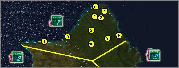 1 - Hawaje - obszar 1 | Wraki w Test Drive Unlimited 2 - Test Drive Unlimited 2 - poradnik do gry
