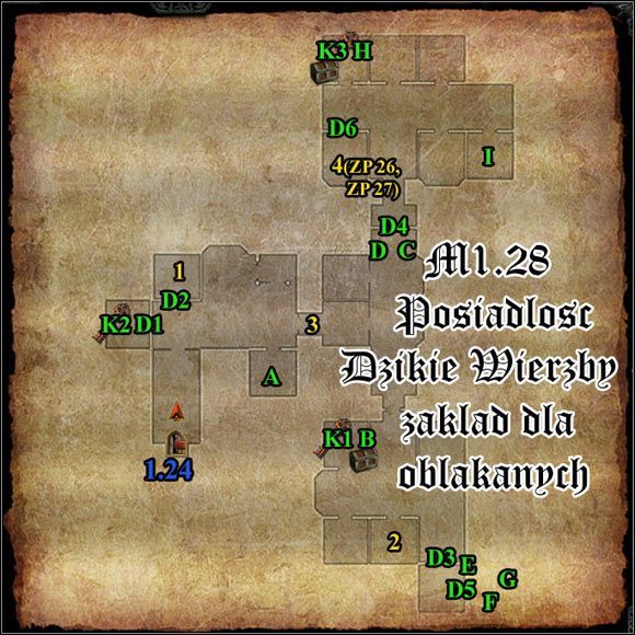 1 - [FoV - Mapy] M1.27.1; M1.28- Piwnica i Posiadłość Dzikie Wierzby - zakład dla obłąkanych - Divinity II: The Dragon Knight Saga - poradnik do gry