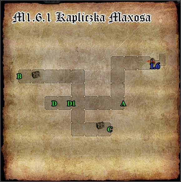 A, B, C Przyciski otwierające D1 - [FoV - Mapy] M1.6; M1.6.1- Aleja Lanilora i Kapliczka Maxosa | Divinity II - Divinity II: The Dragon Knight Saga - poradnik do gry
