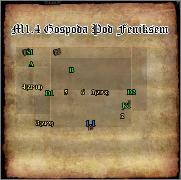 1 - [FoV - Mapy] M1.4; M1.5- Gospoda Pod Feniksem i Opuszczone katakumby - Divinity II: The Dragon Knight Saga - poradnik do gry