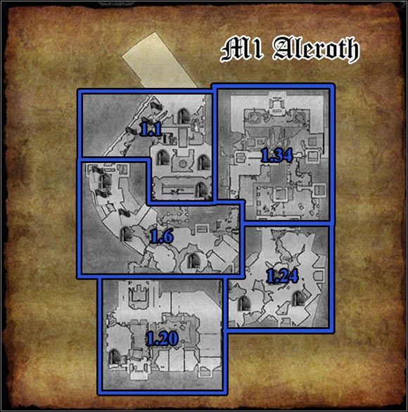 M1 - [FoV - Mapy] M1; M1.1- Aleroth i Wielki Targ | Divinity II - Divinity II: The Dragon Knight Saga - poradnik do gry
