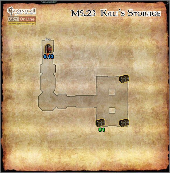 S1 Złota skrzynia - [ED - Mapy- Fiordy Orobaskie] M5.22; M5.23- Kwatera główna Razea i Magazyn Kali - Divinity II: The Dragon Knight Saga - poradnik do gry