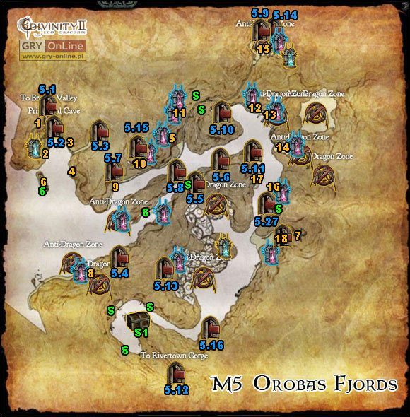 1 - [ED - Mapy- Fiordy Orobaskie] M5; M5.1- Fiordy Orobaskie i Złamana Dolina - Divinity II: The Dragon Knight Saga - poradnik do gry