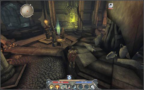 W środku będzie czekało na Ciebie kilka zagadek, do których podpowiedzi znajdziesz w książkach umiejscowionych na piedestale - [ED - Złamana Dolina] Zadania główne - cz. 2 | Divinity II - Divinity II: The Dragon Knight Saga - poradnik do gry