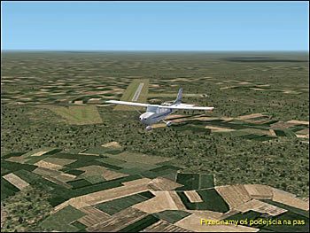 Przecinamy oś podejścia na pas - Lądowanie (1) - Lot - Microsoft Flight Simulator 2002 Professional Edition - poradnik do gry