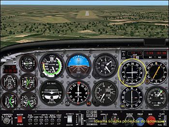 Idealna ścieżka podejścia do lądowania - Lądowanie (2) - Lot - Microsoft Flight Simulator 2002 Professional Edition - poradnik do gry