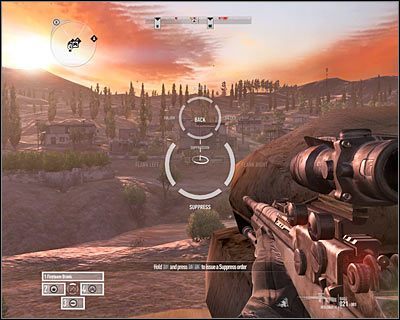 Jedną z niewielu sytuacji, gdzie sojusznicy naprawdę się sprawdzają, jest stawianie ognia zaporowego (powyższy screen), pomocnego w organizowaniu akcji atakowania sił przeciwnika od flanki - Pole bitwy - Porady - Operation Flashpoint: Red River - poradnik do gry