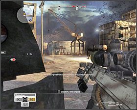 Przeciwnicy z wyrzutniami pojawią się najprawdopodobniej na wprost od Ciebie #1, ale musisz także uważać na tych wrogów, którzy mogą nadbiec od północy #2 - Misja 10 - End of the Beginning (3) - Opis przejścia gry - Operation Flashpoint: Red River - poradnik do gry