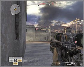 Na sam koniec zostaw sobie duży budynek stanowiący aktualny cel misji - Misja 10 - End of the Beginning (1) - Opis przejścia gry - Operation Flashpoint: Red River - poradnik do gry