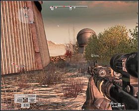 Zatrzymaj się niedaleko dość charakterystycznego budynku #1 i skieruj się na południe - Misja 9 - Vantage Point (2) - Opis przejścia gry - Operation Flashpoint: Red River - poradnik do gry