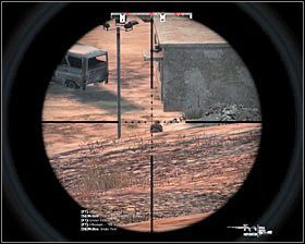 Nie radzę osobiście korzystać ze stanowiska maszynowego #1, bo byłoby to dość ryzykowne - Misja 9 - Vantage Point (1) - Opis przejścia gry - Operation Flashpoint: Red River - poradnik do gry