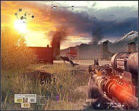 Druga metoda na pozbycie się przeciwników zakłada zaatakowania ich od flanki - Misja 8 - 1st and 10, Lets Do It Again (2) - Opis przejścia gry - Operation Flashpoint: Red River - poradnik do gry