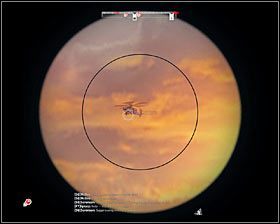 Wrogi śmigłowiec nadleci ze wschodu #1, chociaż jeżeli oczywiście nie zlikwidowałeś odpowiednio szybko stanowiska maszynowego, to może on już krążyć nad miasteczkiem - Misja 8 - 1st and 10, Lets Do It Again (2) - Opis przejścia gry - Operation Flashpoint: Red River - poradnik do gry