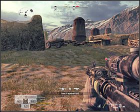 Poświęć teraz kilka chwil na eliminację przeciwników, którzy będą pojawiali się na południowo-wschodnim wzgórzu #1 oraz przy wschodniej drodze - Misja 8 - 1st and 10, Lets Do It Again (2) - Opis przejścia gry - Operation Flashpoint: Red River - poradnik do gry