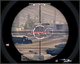 Jeżeli nie masz technicznych możliwości na prowadzenie skutecznego ostrzału z dystansu, to rozważ strategię rozsyłania swoich podwładnych do okolicznych zasłon #1 lub nakazywania im stawiania ognia zaporowego - Misja 8 - 1st and 10, Lets Do It Again (1) - Opis przejścia gry - Operation Flashpoint: Red River - poradnik do gry