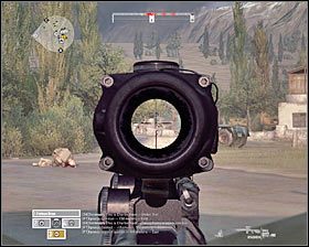 Ten cel misji pojawi się wraz z otrzymaniem zadania osłaniania wycofujących się drużyn alfa i charlie - Misja 7 - Line in the Sand (2) - Opis przejścia gry - Operation Flashpoint: Red River - poradnik do gry