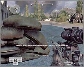 Musisz teraz szybko działać, bo do bitwy dołączysz zapewne w momencie ostrej wymiany ognia - Misja 7 - Line in the Sand (1) - Opis przejścia gry - Operation Flashpoint: Red River - poradnik do gry