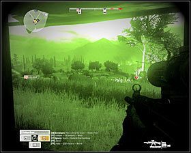 W trakcie rozgrywanych tu walk zdecydowanie nie radzę się śpieszyć, zwłaszcza że nowi przeciwnicy będą lepiej uzbrojeni i wyszkoleni - Misja 6 - Careful What You Wish For... (3) - Opis przejścia gry - Operation Flashpoint: Red River - poradnik do gry