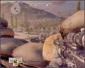 Radzę rozstawić się na dachu lub na piętrze jednego z budynków - Misja 5 - The Wrong Way (1) - Opis przejścia gry - Operation Flashpoint: Red River - poradnik do gry