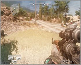 Po dotarciu na miejsce zajmij się sprawną eliminacją powstańców stojących na głównym placu #1, a następnie wraz z resztą drużyny zabezpiecz wszystkie okoliczne budynki - Misja 4 - Almost Too Easy (2) - Opis przejścia gry - Operation Flashpoint: Red River - poradnik do gry