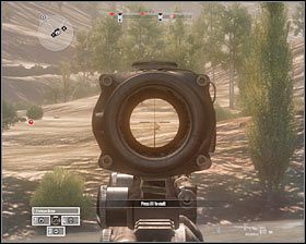 Podążaj teraz na zachód, pozostając przy głównej drodze i wykorzystując mijane po drodze obiekty w formie zasłony #1 - Misja 4 - Almost Too Easy (2) - Opis przejścia gry - Operation Flashpoint: Red River - poradnik do gry