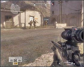 Po zlikwidowaniu pierwszej grupy oponentów przesuń się nieznacznie do przodu - Misja 3 - The Human Terrain (1) - Opis przejścia gry - Operation Flashpoint: Red River - poradnik do gry