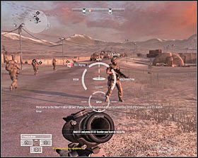 Skieruj się teraz na główny plac bazy, a po chwili będziesz świadkiem wrogiego ostrzału moździerzowego #1 - Misja 1 - Welcome to Tajikistan (1) - Opis przejścia gry - Operation Flashpoint: Red River - poradnik do gry