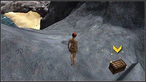 Skrzynka nad plażą i wejściem do jaskini [M1 - Avalon | Znajdźki | Faery Legends of Avalon - Faery: Legends of Avalon - poradnik do gry