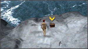 Skrzynka pod wieżą, na urwistym brzegu [M1 - Avalon | Znajdźki | Faery Legends of Avalon - Faery: Legends of Avalon - poradnik do gry