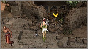 Porozmawiaj z Sindbadem, który stoi niedaleko lustra [M4 - Zadania główne | Miasto Miraży | Faery Legends of Avalon - Faery: Legends of Avalon - poradnik do gry