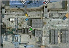 Intel #2: kolejny znajduje się w połowie etapu, naprzeciw rampy prowadzącej na wielki okręt (będący głównym celem misji) - Intel (1) | Sekrety SOCOM Polskie Siły Specjalne - SOCOM: Polskie Siły Specjalne - poradnik do gry