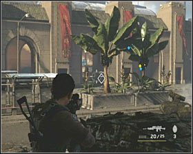 Gdy wszystkie pojazdy zostaną wysadzone, przejdź w kierunku schodów prowadzących na przed momentem ostrzeliwany plac i pozbądź się ostatnich niedobitków (tych może być całkiem sporo, więc nie szarżuj) - Animus | Opis przejścia SOCOM Polskie Siły Specjalne - SOCOM: Polskie Siły Specjalne - poradnik do gry