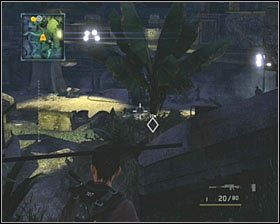 Gdy ta dobiegnie końca przejdź piaszczystą ścieżką po prawej w dół zniesienia, w stronę pierwszej bazy - Revelation | Opis przejścia SOCOM Polskie Siły Specjalne - SOCOM: Polskie Siły Specjalne - poradnik do gry