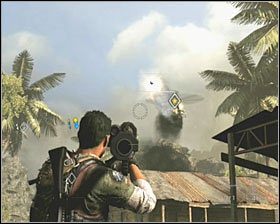 Wykorzystaj również moment nieobecności helikoptera na uzupełnienie pocisków, gdyż za moment będziesz ich potrzebować - Onslaught | Opis przejścia SOCOM Polskie Siły Specjalne - SOCOM: Polskie Siły Specjalne - poradnik do gry