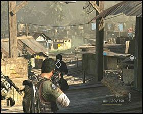 Po zakończonej rozmowie skieruj się ze wszystkimi współtowarzyszami w stronę kolejnej już wioski - Onslaught | Opis przejścia SOCOM Polskie Siły Specjalne - SOCOM: Polskie Siły Specjalne - poradnik do gry