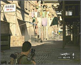 W momencie gdy wszyscy zginą przejdź drogą na górę i wejdź pomiędzy budynki - Means to an End | Opis przejścia SOCOM Polskie Siły Specjalne - SOCOM: Polskie Siły Specjalne - poradnik do gry