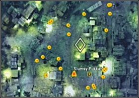 Gdy nadajnik znajdzie się na miejscu, nie przechodząc przez ulicę, skieruj się w stronę oznaczonego punktu - Safehouse | Opis przejścia SOCOM Polskie Siły Specjalne - SOCOM: Polskie Siły Specjalne - poradnik do gry