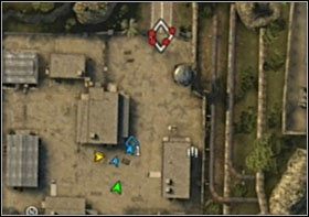 Za kolejnymi budynkami, koło bramy wyjazdowej, pojawią się kolejni oponenci (w opancerzonych autach wyposażonych w stacjonarne działa) - Fluid Dynamics | Opis przejścia SOCOM Polskie Siły Specjalne - SOCOM: Polskie Siły Specjalne - poradnik do gry