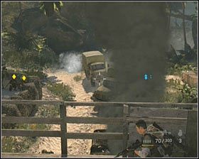 Teraz skieruj się na most i ukryj za barierką osłoniętą fragmentem blachy - Benefaction | Opis przejścia SOCOM Polskie Siły Specjalne - SOCOM: Polskie Siły Specjalne - poradnik do gry