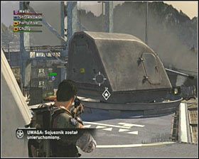 Teraz już możesz zaminować i wysadzić działa okrętu, wcześniej rozstawiając drużyny koło wejść na pokład - Leviathan | Opis przejścia SOCOM Polskie Siły Specjalne - SOCOM: Polskie Siły Specjalne - poradnik do gry