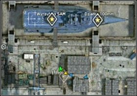 Znajdując się po drugiej stronie budynku [Intel #2], skieruj się na rampę prowadzącą na okręt - Leviathan | Opis przejścia SOCOM Polskie Siły Specjalne - SOCOM: Polskie Siły Specjalne - poradnik do gry