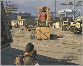 Twoim zadaniem będzie przedostanie się do budynku na lewo od działa - Leviathan | Opis przejścia SOCOM Polskie Siły Specjalne - SOCOM: Polskie Siły Specjalne - poradnik do gry