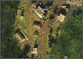 Po pierwszej fali przeciwników, będzie kolejna, już za pierwszymi budynkami (mapa) - Rendezvous | Opis przejścia SOCOM Polskie Siły Specjalne - SOCOM: Polskie Siły Specjalne - poradnik do gry