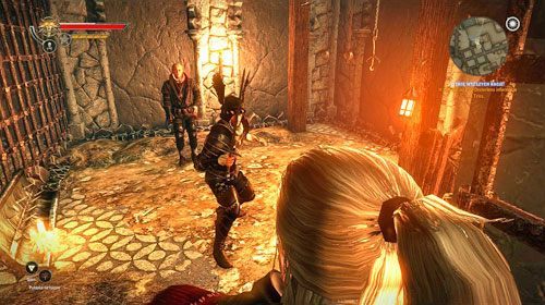 Nim wejdziesz do lochów musisz zlikwidować kilku żołnierzy - najlepiej wejść w głąb kanałów i odczekać, aż sami przyjdą do Ciebie - W imię wyższych racji! | Akt 3 - zadania główne - Iorweth | Wiedźmin 2 - Wiedźmin 2: Zabójcy Królów - poradnik do gry